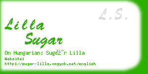 lilla sugar business card